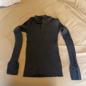 Dolce and Gabbana ribbed Henley